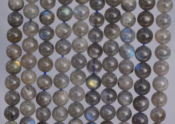 Natural Blue Flash Labradorite Gemstone Round Beads, 15 Inch/1 Strand, Size Selections: 4mm/6mm/8mm/10mm