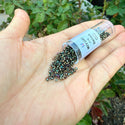 7.5g Miyuki Delica 11/0 Seed Beads, Opaque Metallic Iris Green DB24