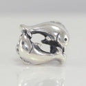 1pc 925 Sterling Silver Dancing Dolphin Charm Bead, Compatible with Pandora All Other Charm Bracelets, EC2-S1