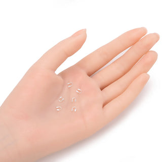 200pcs Wire Guard Thread Protector, Sterling Silver Plated Brass, Hole ID Selections: 0.5mm/1.6mm
