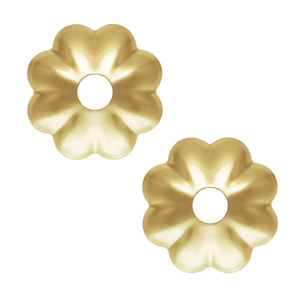 20pcs Real 1/20 14K Gold Filled Flower Bead Caps, Size Selections: 3mm/4mm/6mm