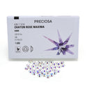 25pcs Genuine Preciosa MAXIMA Chaton Rose Round Flat Back Crystal Rhinestone, Foil Back, Crystal AB, SS34, 7.07-7.27mm, Prm-S342