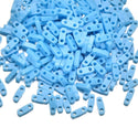 10g Miyuki Quarter Tila Seed Beads 5x1.2mm, Opaque Robin's Egg Blue QTL-413