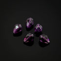 24pcs Adabele Austrian Faceted Teardrop Crystal Beads #5500, Amethyst, 8mm x 6mm, Hole ID 1mm, SST-811