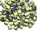10g Miyuki Full Tila Square Seed Beads 5x5mm, Luster Olive Green (TL-306)