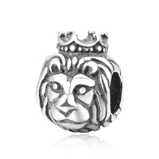 Real Solid Sterling Silver Lion King Charm Bead, Compatible with Pandora All Other Charm Bracelets