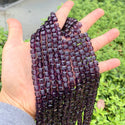 100pcs Creative Club Faceted Cube Crystal Glass Beads, Amethyst, 6mm, Hole ID 1mm, CCC627