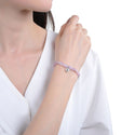 1 Strand Stretch Natural Purple Kunzite Free Form Gemstone Bracelet, 5-8mm Small Beads, Length Selections: 7 inch/7.5 inch