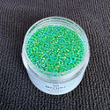 25g Miyuki Rocaille 15/0 Round Seed Beads Translucent Rainbow Green RR-179