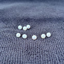 4pcs Natural AAA Grade High Luster Half Drilled Round Pearls Beads, White Cultured Freshwater Pearls, 4-5mm, Hole ID 0.8mm, PH3-45