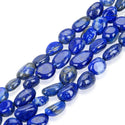 1 Strand Stretch Natural Blue Lapis Lazuli Free Form Gemstone Bracelet, 7-10mm Beads, Length Selections: 7 inch/7.5 inch