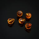 24pcs Adabele Austrian Faceted Teardrop Crystal Beads #5500, Amber Topaz, 12mm x 10mm, Hole ID 1.2mm, SST-1207