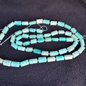 Natural Green Blue Amazonite Gemstone Faceted Tube Beads, 14x7mm, Hole ID 1mm, 15 Inch/1 Strand, GZ8-14