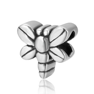 Solid 925 Sterling Silver Dragonfly Charm Freedom Bead, Compatible with Pandora All Other Charm...