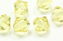50pcs Adabele Austrian Faceted Bicone Crystal Beads #5301, Jonquil (Yellow), Size Selections: 6mm/8mm/10mm