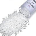 7.5g Miyuki Delica 11/0 Seed Beads, Opaque Chalk White DB200