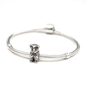 1pc Cute Real Solid Sterling Silver Golden Retriever Dog Charm Puppy Bead, Compatible with Pandora All Other Charm Bracelets, EC494