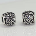 1pc Solid 925 Sterling Silver Cute Jasmine Flower Charm Bead, Compatible with Pandora All Other Charm Bracelet, EC474