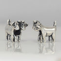 1pc Solid 925 Sterling Silver Love Goats Charm Bead, Compatible with Pandora All Other Charm Bracelets, EC2-R1