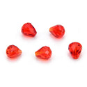 24pcs Adabele Austrian Faceted Teardrop Crystal Beads #5500, Light Siam Red, 12mm x 10mm, Hole ID 1.2mm, SST-1206