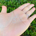 20pcs 925 Sterling Silver Open Jump Rings, 0.8mm/20 Gauge, Size Selections: 4mm/6mm/8mm/10mm/12mm