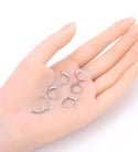 50pcs 316 Surgical Stainless Steel Ear Wires 15mm Leverback Earring Hooks