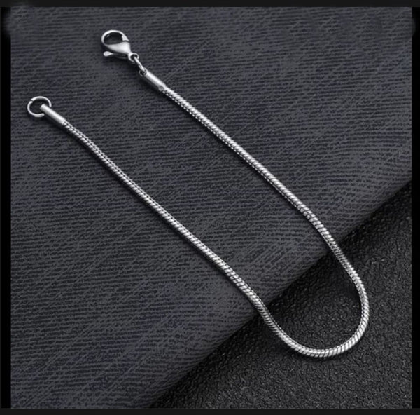 5pcs 304 Stainless Steel 2mm Snake Chain Bracelets, Tarnish Resistant, Size Selections: 6.5 Inch/7 Inch/7.5 Inch/8 Inch/8.5 Inch