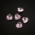 20pcs Top Drilled Valentine Heart Drop Crystal Beads, October Pink Birthstone Beads, 10mm, Hole ID 1mm, BB15-10