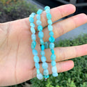 1 Strand Stretch Natural Amazonite Free Form Gemstone Bracelet, 5-8mm Small Beads, Length Selections: 7 inch/7.5 inch