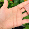 33 Feet Diamond Cut Flat Cable Copper Chain Link, Bright Coppery, 1.5mm Thin Small Dainty, CW10-F2