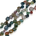 Natural Indian Agate Gemstone Petal Keishi Beads, Irregular, 10mm-20mm, Hole ID 1mm, 1 Strand/15 Inch, GZ6-21