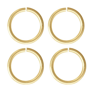 200pcs Open Jump Rings, O Rings, 18K Yellow Gold Plated, Size Selections: 4mm/6mm/8mm/10mm/12mm