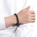 1 Strand Stretch Natural Grade A Black Tourmaline Beaded Gemstone Bracelet, 10mm Bead, Length Selections: 7 inch/7.5 inch/8 inch/8.5 inch