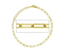 1pc Real 1/20 14K Gold Filled Paperclip Cable Chain Bracelet, 6.5 Inch with 1 inch Extender, JB-1