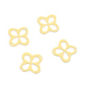 20pcs Raw Brass Flower Connector Link, 2-Hole, 18.5mm, Unplated/Uncoated, CX-B9