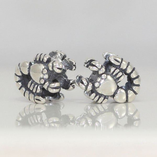1pc 925 Sterling Silver Scorpio Zodiac Sign Bead Charm, Compatible with Pandora All Other Charm Bracelets, EC5-B10