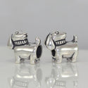 1pc Cute Real Solid Sterling Silver Dog Charm Puppy Bead, Compatible with Pandora All Other Charm Bracelets, EC489