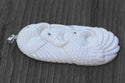 1pc Beautiful Three-Eagle Family Hand Carved White Buffalo Bone Drop Pendant, Symbol of Strength Prosperity Pendant, with Sterling Silver Bail, 2.36 Inch, BP-118