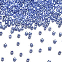 7.5g Miyuki Delica 11/0 Seed Beads, Opaque Dyed Luster Blue DB243