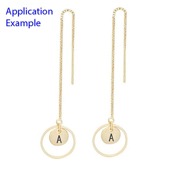 1pc 925 Sterling Silver 12mm Letter E Charm, Heart Engraved, Name Initial Disc Coin Pendant Drop, SLP-S5