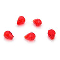 24pcs Adabele Austrian Faceted Teardrop Crystal Beads #5500, Light Siam Red, 10mm x 8mm, Hole ID 1.1mm, SST-1006