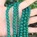 AAA Natural Green Agate Gemstone Round Beads, 15 Inch/1 Strand, Size Selections: 4mm/6mm/8mm/10mm