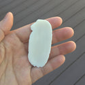 1pc Beautiful Two Eagle & Buffalo Hand Carved White Buffalo Bone Drop Pendant, Symbol of Strength Prosperity Pendant, with Sterling Silver Bail, 2.3 Inch, BP-120