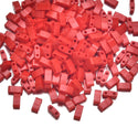 10g Miyuki Half Tila Seed Beads 5x2.3mm, Opaque Red (HTL-408)