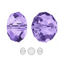 24pcs Adabele Austrian Faceted Rondelle Crystal Beads #5040, Tanzanite (Purple), Size Selections: 6x4mm, 8x6mm, 10x8mm