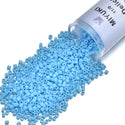 7.5g Miyuki Delica 11/0 Seed Beads, Opaque Turquoise Blue DB725