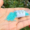 30g Miyuki Delica 11/0 Seed Beads, Opaque Rainbow Sea Opal DB1576