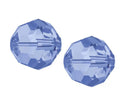 50pcs Adabele Austrian Faceted Round Crystal Beads #5000, Light Sapphire Blue, Size Selections: 4mm/6mm/8mm/10mm