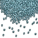 7.5g Miyuki Delica 11/0 Seed Beads, Opaque Glazed Mallard Luster DB264-1