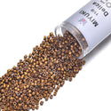7.5g Miyuki Delica 11/0 Seed Beads, 24Kt Gold Plated Iris Dark Yellow DB505